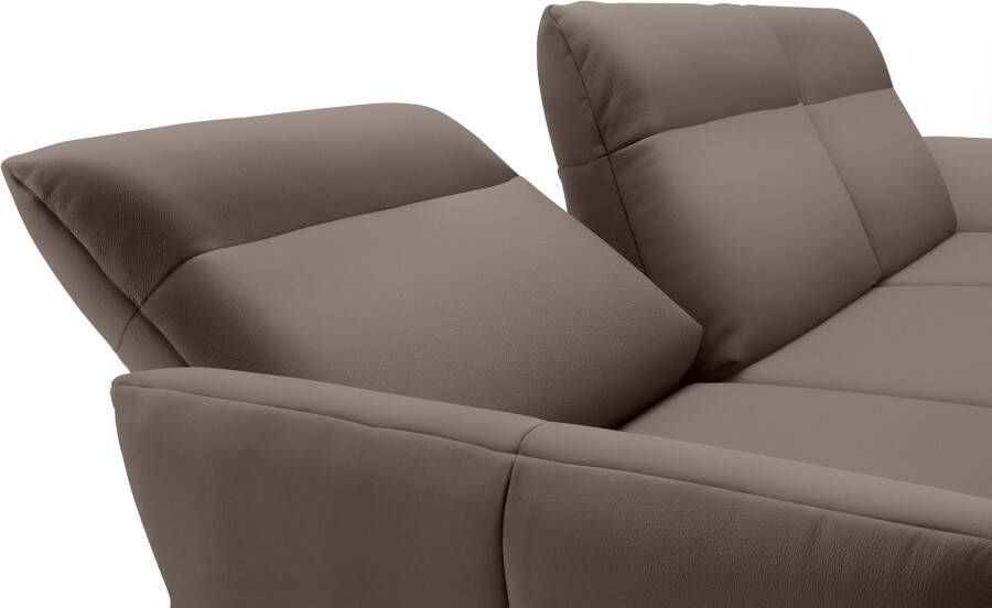 OTTO Creation BY ROLF BENZ Hoekbank Hs.460 Sokkel in eiken onderstel in umbra grijs breedte 318 cm - Foto 5