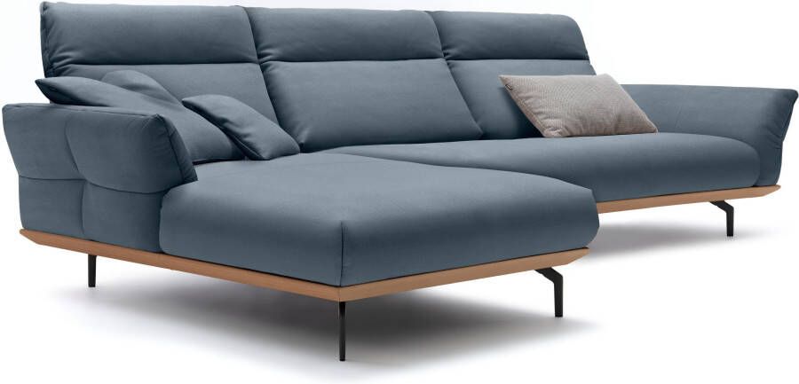 OTTO Creation BY ROLF BENZ Hoekbank Hs.460 Sokkel in eiken onderstel in umbra grijs breedte 338 cm - Foto 6