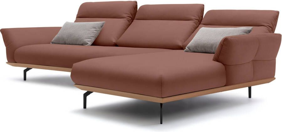 OTTO Creation BY ROLF BENZ Hoekbank Hs.460 Sokkel in eiken onderstel in umbra grijs breedte 338 cm - Foto 7