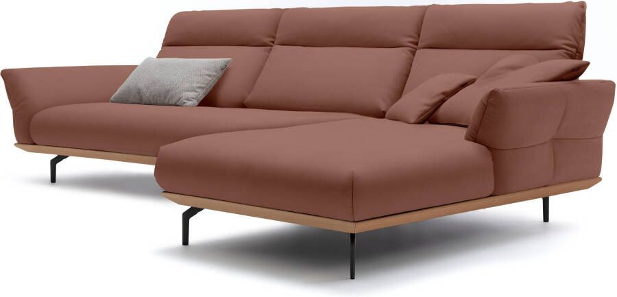 OTTO Creation BY ROLF BENZ Hoekbank Hs.460 Sokkel in eiken onderstel in umbra grijs breedte 338 cm - Foto 6