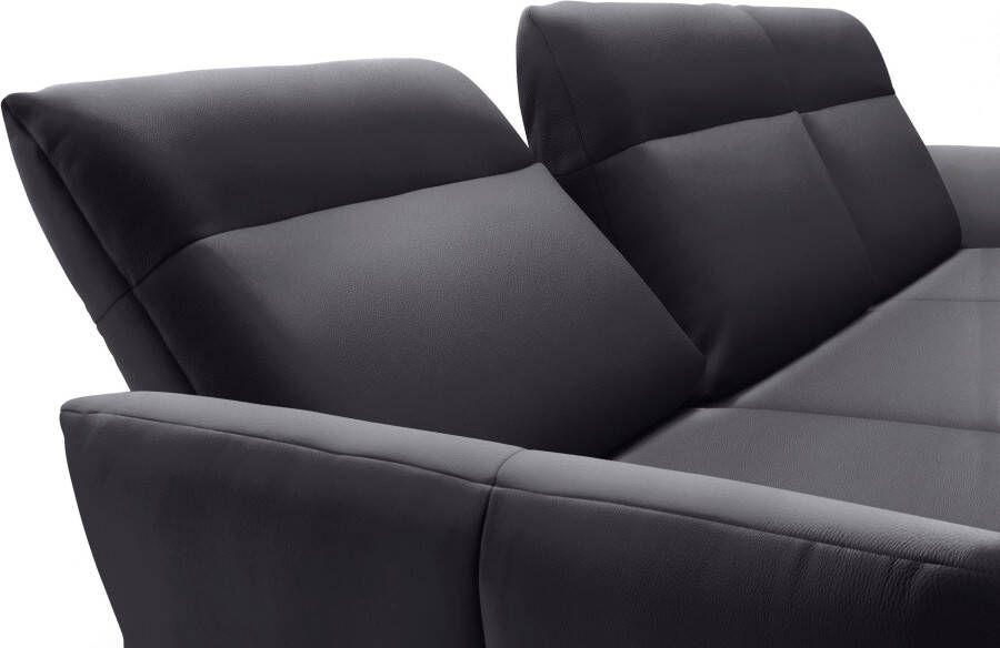 OTTO Creation BY ROLF BENZ Hoekbank Hs.460 Sokkel in eiken onderstel in umbra grijs breedte 318 cm - Foto 4