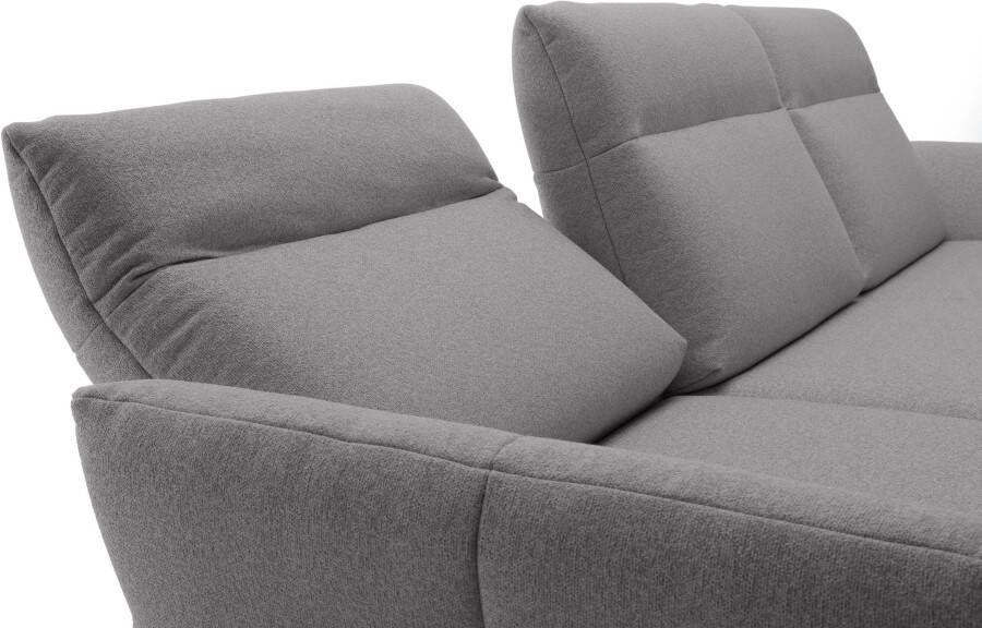 OTTO Creation BY ROLF BENZ Hoekbank Hs.460 Sokkel in eiken onderstel in umbra grijs breedte 338 cm - Foto 6