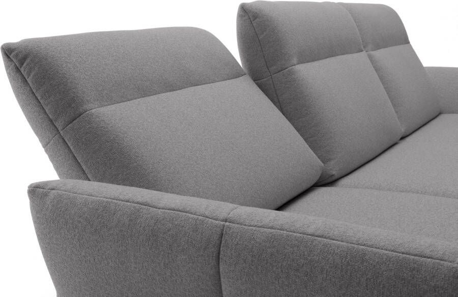 OTTO Creation BY ROLF BENZ Hoekbank Hs.460 Sokkel in eiken onderstel in umbra grijs breedte 338 cm - Foto 5