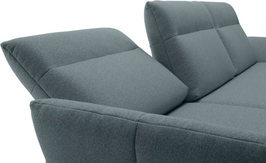 OTTO Creation BY ROLF BENZ Hoekbank Hs.460 Sokkel in eiken onderstel in umbra grijs breedte 318 cm - Foto 6