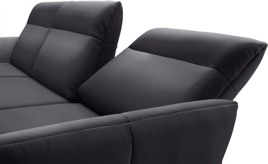 OTTO Creation BY ROLF BENZ Hoekbank Hs.460 Sokkel in eiken gegoten aluminium poten in umbra grijs breedte 298 cm - Foto 5