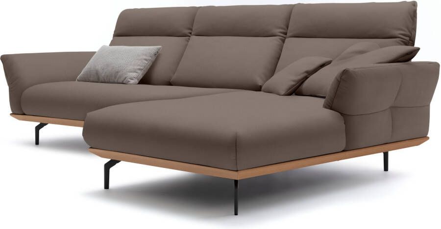 OTTO Creation BY ROLF BENZ Hoekbank Hs.460 Sokkel in eiken onderstel in umbra grijs breedte 318 cm - Foto 6