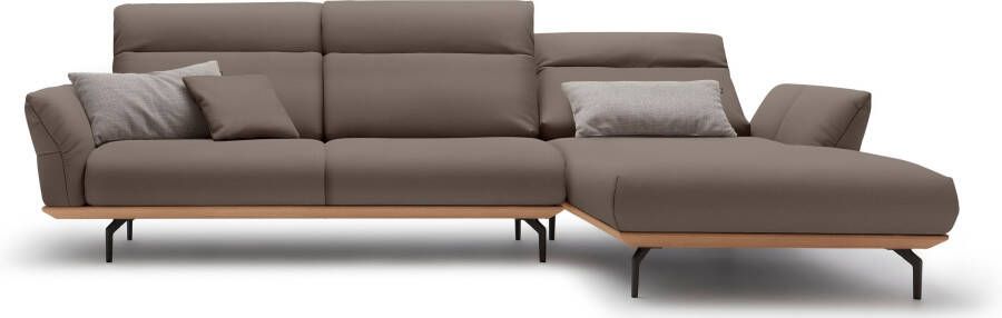 OTTO Creation BY ROLF BENZ Hoekbank Hs.460 Sokkel in eiken onderstel in umbra grijs breedte 318 cm - Foto 11