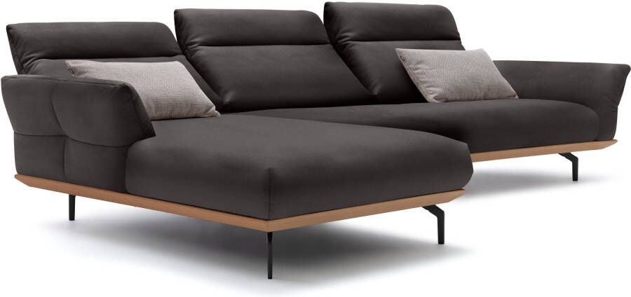 OTTO Creation BY ROLF BENZ Hoekbank Hs.460 Sokkel in eiken onderstel in umbra grijs breedte 338 cm - Foto 8