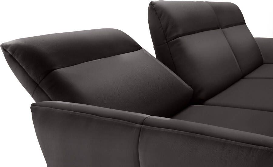 OTTO Creation BY ROLF BENZ Hoekbank Hs.460 Sokkel in eiken onderstel in umbra grijs breedte 338 cm - Foto 6