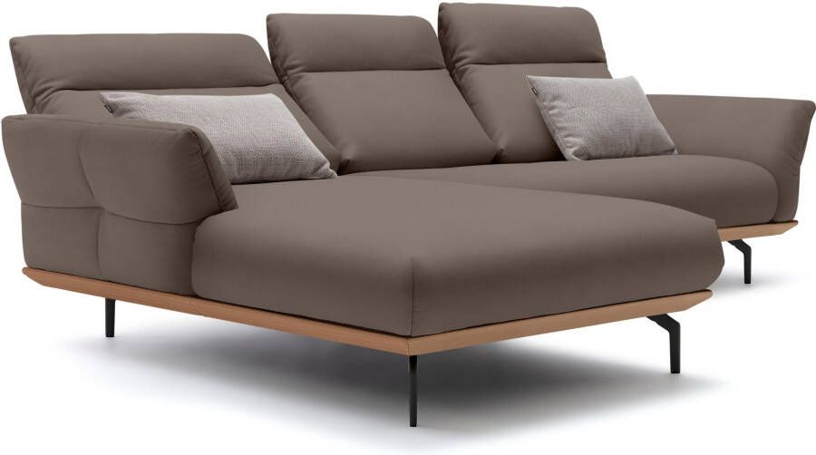 OTTO Creation BY ROLF BENZ Hoekbank Hs.460 Sokkel in eiken gegoten aluminium poten in umbra grijs breedte 298 cm - Foto 6