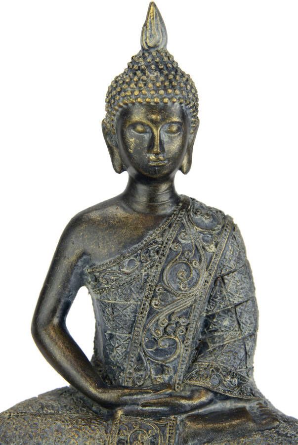 I.GE.A. Decoratief figuur Buddha Figur sitzend meditierend Statue Figuren Skulptur (1 stuk) - Foto 1