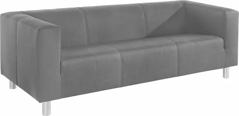 INOSIGN 3-zitsbank Clip inclusief comfortabele kern met golfvering afm. (bxdxh): 183x85x65 cm - Foto 3