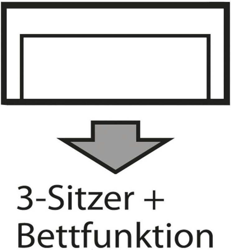 INOSIGN 3-zitsbank Beatrice optioneel met slaapbank functie en bedbox incl. 2 sierkussens - Foto 1