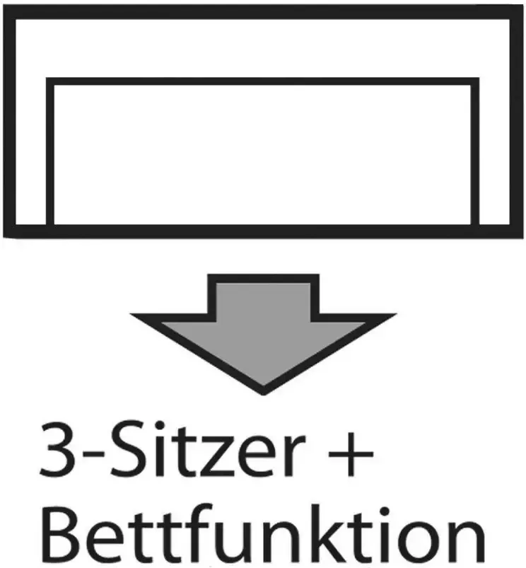 INOSIGN 3-zitsbank Beatrice optioneel met slaapbank functie en bedbox incl. 2 sierkussens - Foto 2