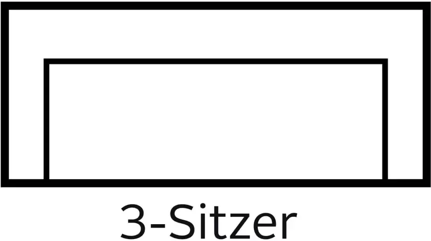 INOSIGN 3-zitsbank Lucas inclusief sierkussen vrij plaatsbaar - Foto 4