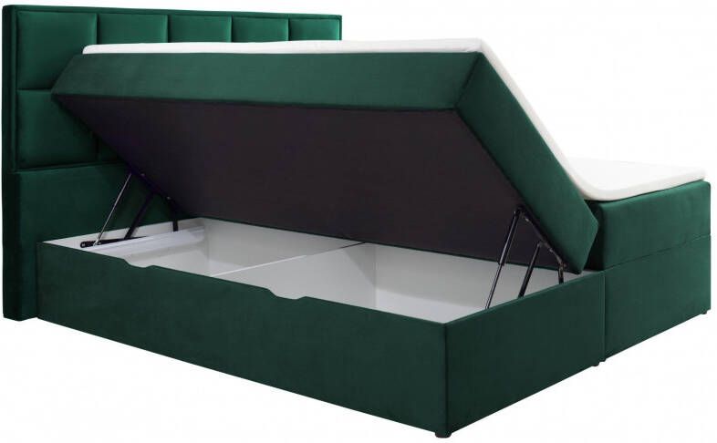 INOSIGN Gestoffeerd bed Isra Inclusief pocketveringsmatras en topmatras (4-delig) - Foto 4
