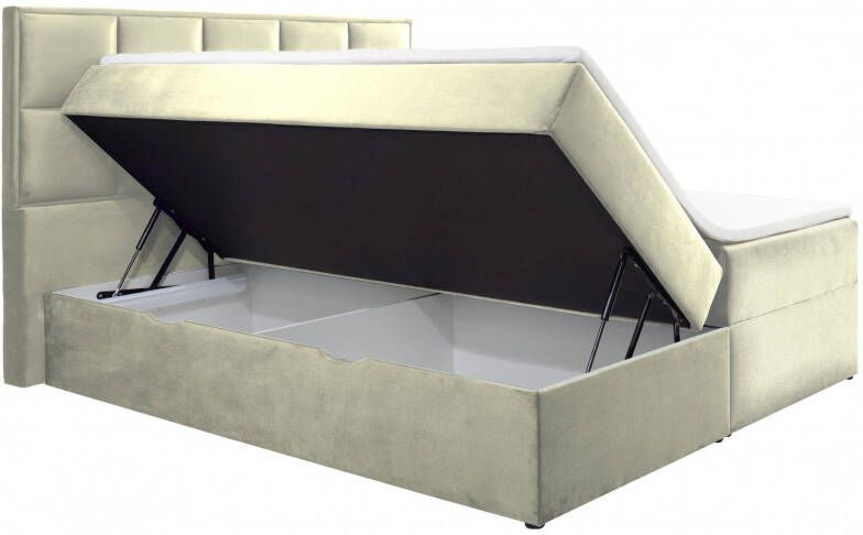 INOSIGN Gestoffeerd bed Isra Inclusief pocketveringsmatras en topmatras (4-delig) - Foto 3