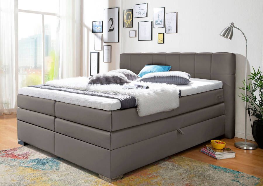 INOSIGN Boxspring Airdrie inclusief bedkist en topper - Foto 5