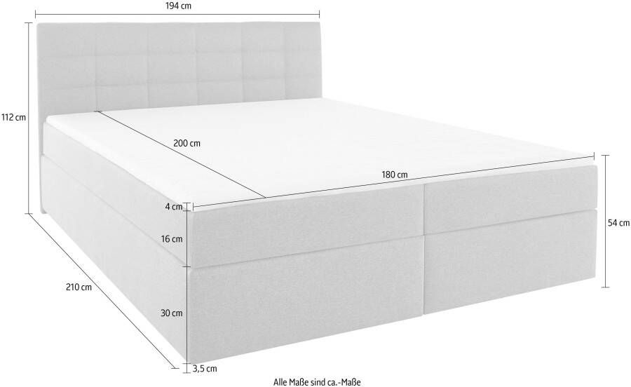 INOSIGN Boxspring Fidan optioneel met bedbox verkrijgbaar in h2 h3 & h4 - Foto 6