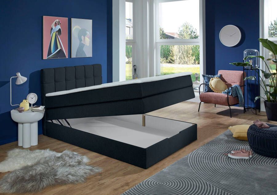 INOSIGN Boxspring Fornoli incl. topmatras en bedkist h3 in twee matrassoorten - Foto 5