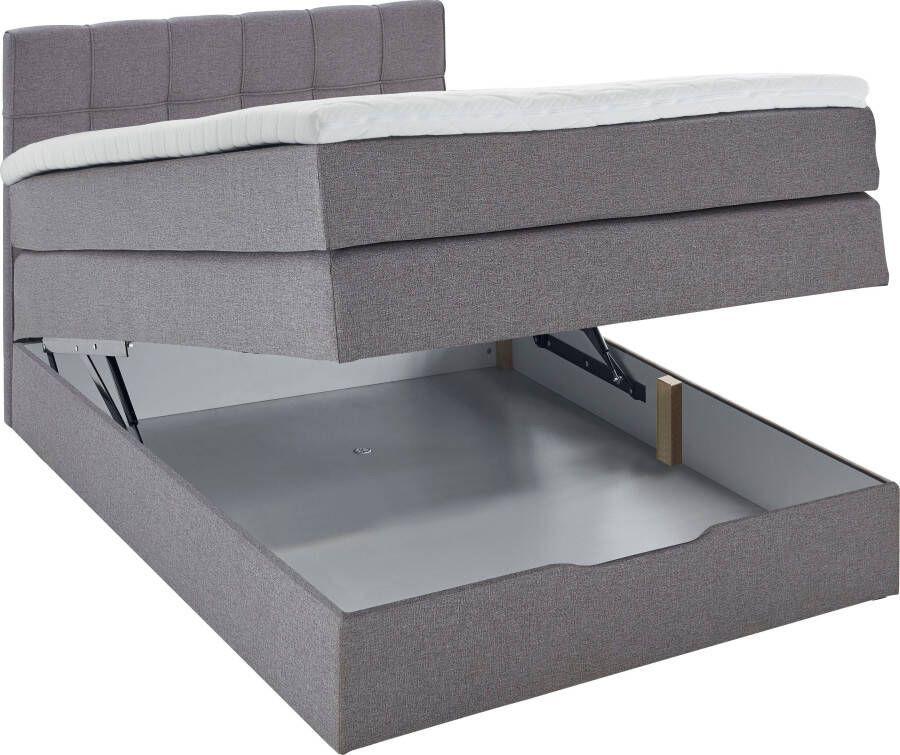 INOSIGN Boxspring Fornoli incl. topmatras en bedkist h3 in twee matrassoorten - Foto 3