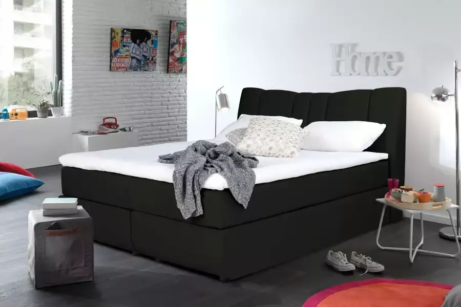 INOSIGN Boxspring Hailey nieuw hoofdbord: luxueus zacht verdikt! - Foto 2
