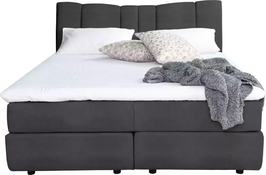 INOSIGN Boxspring Hailey nieuw hoofdbord: luxueus zacht verdikt!