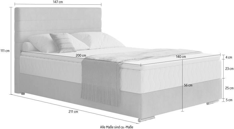 Mr. Couch Boxspring Stratus 2 incl. matrassen en bedlades - Foto 2