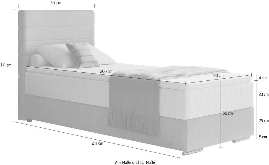 INOSIGN Boxspring Stratus 2 incl. matrassen en bedlades - Foto 2