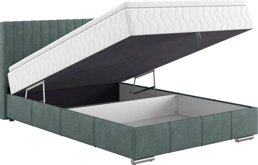 INOSIGN Boxspring Thor met bedbodem incl. matras topverkoper Topmatras en sierkussen in verschillende hardheden beschikbaar - Foto 2