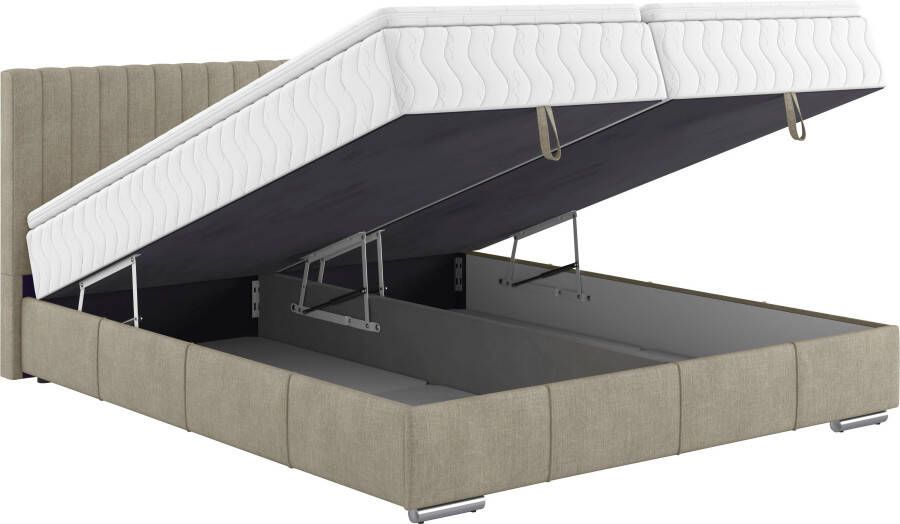 INOSIGN Boxspring Thor met bedbodem incl. matras topverkoper Topmatras en sierkussen in verschillende hardheden beschikbaar - Foto 2