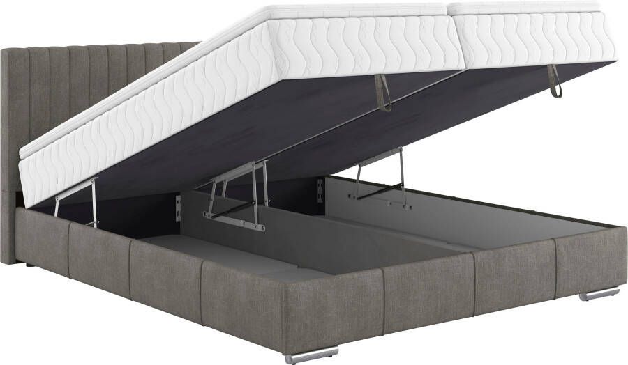 INOSIGN Boxspring Thor met bedbodem incl. matras topverkoper Topmatras en sierkussen in verschillende hardheden beschikbaar - Foto 2