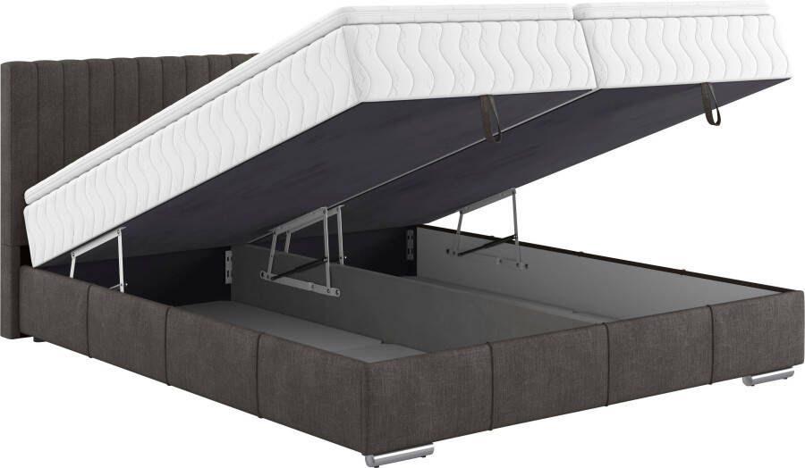 INOSIGN Boxspring Thor met bedbodem incl. matras topverkoper Topmatras en sierkussen in verschillende hardheden beschikbaar - Foto 2