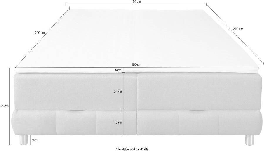 INOSIGN Boxspring Vaasa geschikt voor schuine plafonds inclusief bedlade en matrastopper - Foto 3
