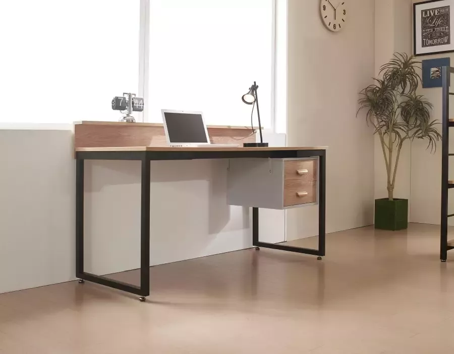 INOSIGN Bureau Wenzel Werkblad acacia decor geschikt voor het thuiskantoor laptoptafel - Foto 3