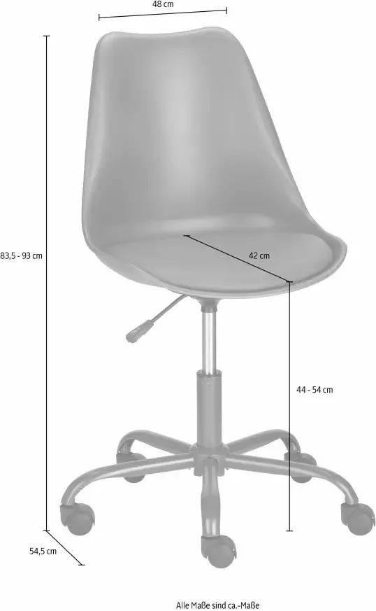 INOSIGN Bureaustoel Donny zacht verdikte bureaustoel in een modern design - Foto 4