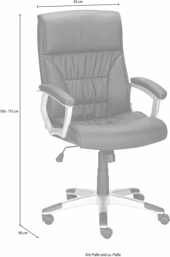 INOSIGN Bureaustoel Flori met lendensteun & schommelfunctie ergonomische directiestoel - Foto 2