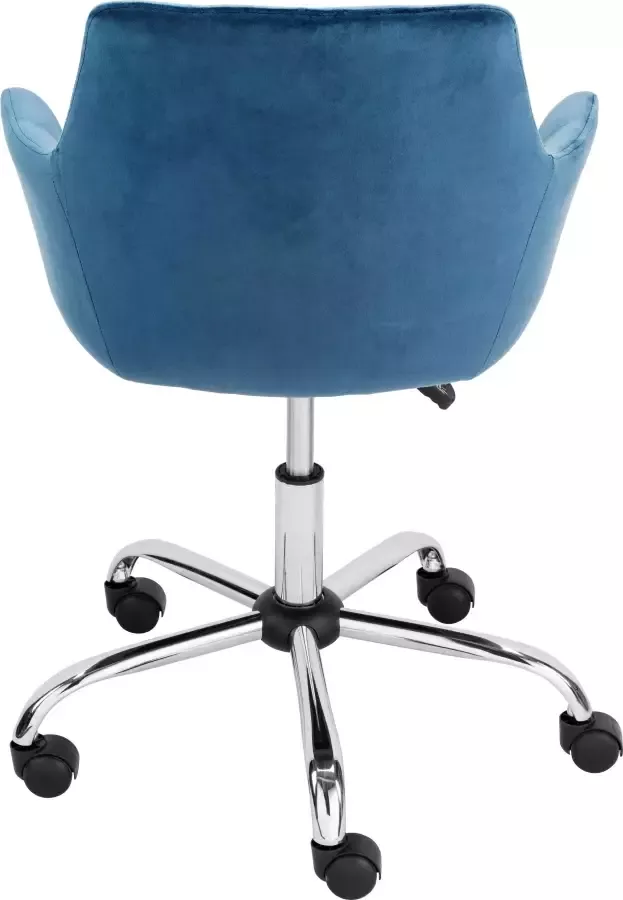 INOSIGN Bureaustoel Perry elegante fluwelen stoel zacht verdikt - Foto 3