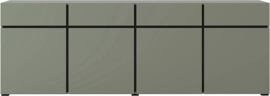INOSIGN Dressoir Cross breedte 225 cm moderne greeploze ladekast 4 deuren 4 laden - Foto 5