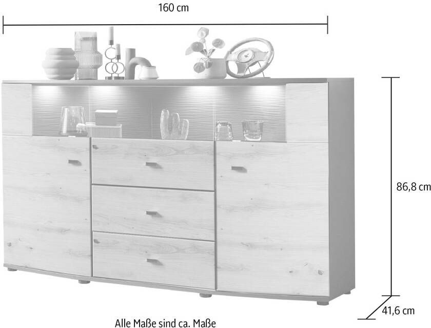 INOSIGN Dressoir DERA Breedte ca. 160 cm - Foto 7