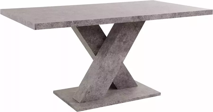 INOSIGN Eethoek met 4 stoelen en tafel in cement-look (set 5-delig) - Foto 3
