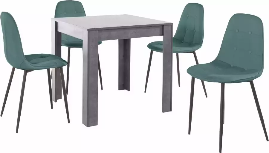 INOSIGN Eethoek met eettafel 80 cm breed (set 5-delig) - Foto 2