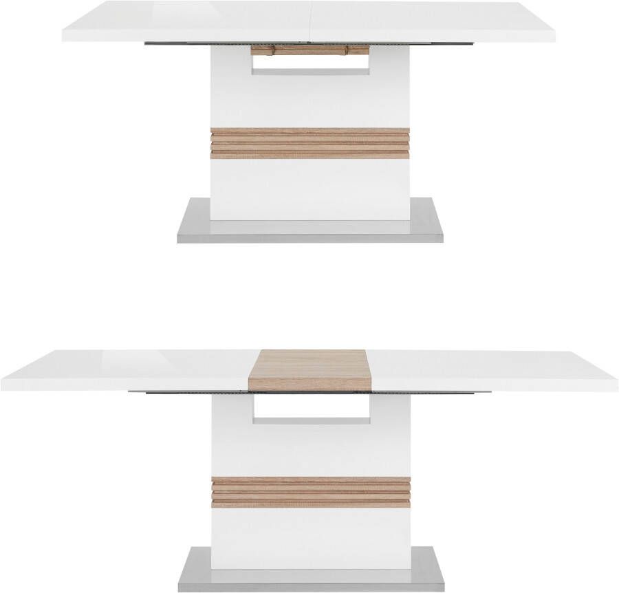 INOSIGN Eethoek Perez Lola met 4 stoelen tafel uittrekbaar breedte 160-200 cm (set 5-delig) - Foto 1