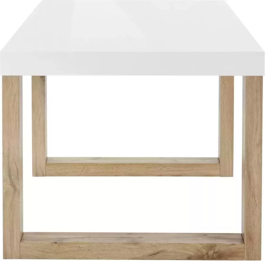 INOSIGN Eettafel Solid wit hoogglanzend tafelblad in twee verschillende afmetingen - Foto 1
