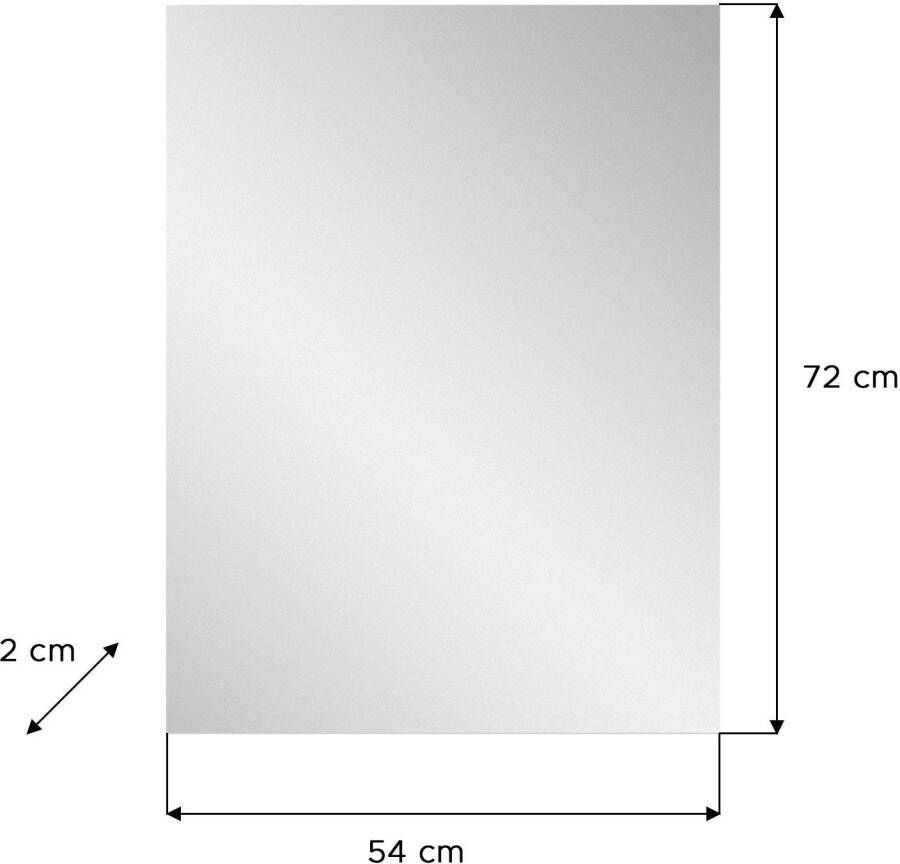 INOSIGN Garderobespiegel Valhe Breedte 55 cm inclusief Materiaal voor Wandmontage Spiegel wandspiegel gangspiegel halspiegel spiegelpaneel