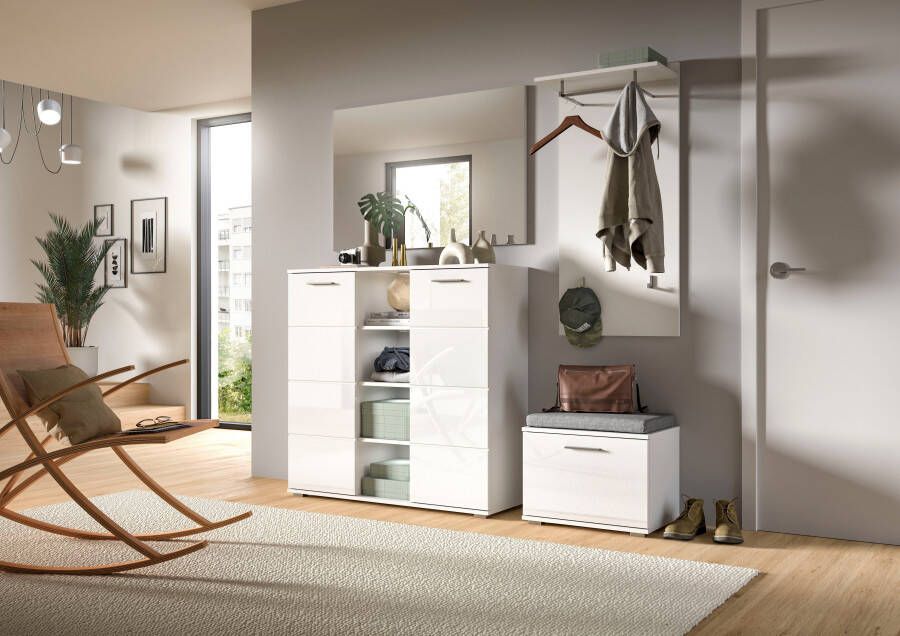 INOSIGN Garderobespiegel Valge Breedte 109 cm inclusief Materiaal voor Wandmontage Spiegel wandspiegel gangspiegel halspiegel spiegelpaneel - Foto 3