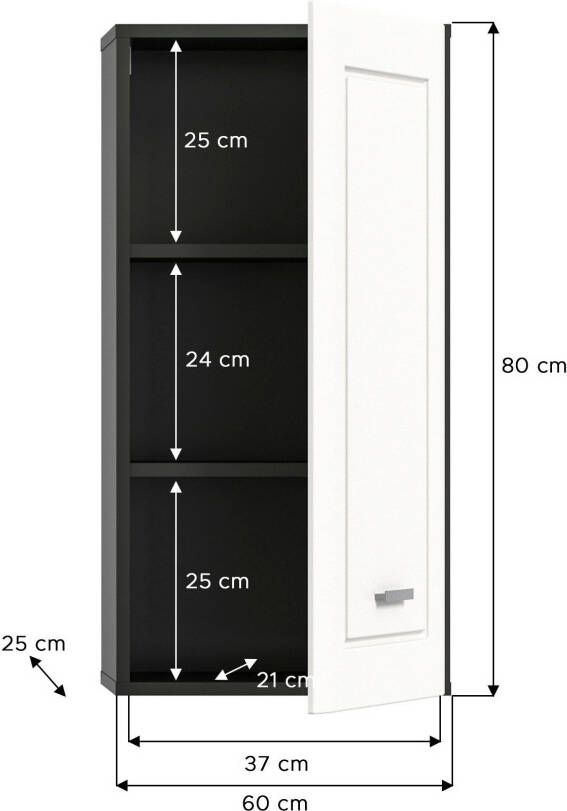 INOSIGN Hangend kastje Jarvi Badkamermeubel 1 deur links of rechts te monteren breedte 40 cm (1 stuk) - Foto 3