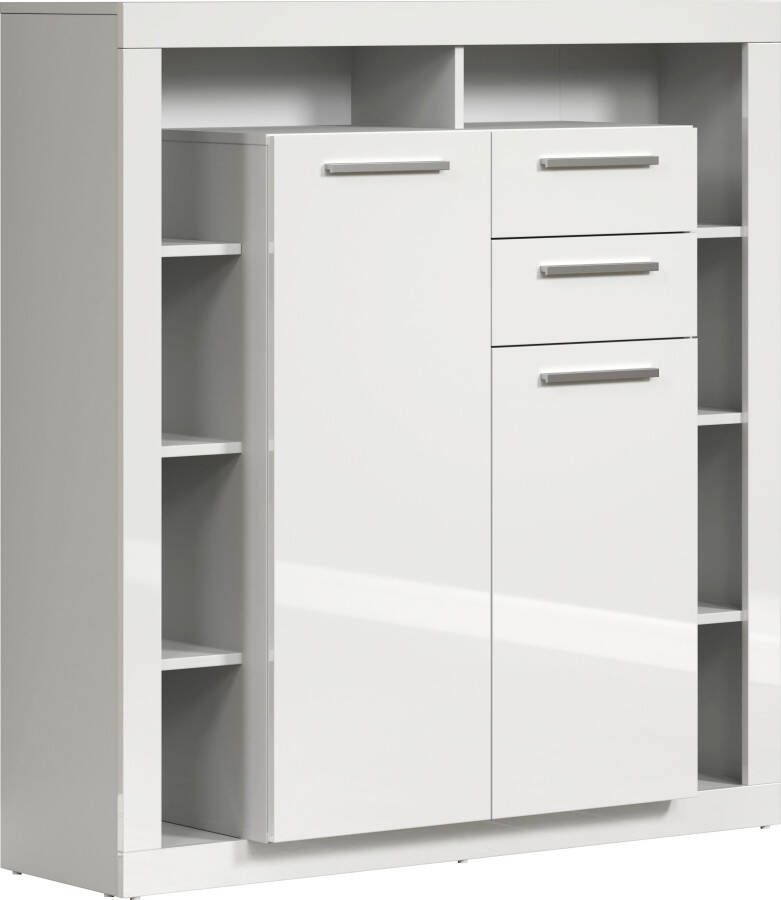 INOSIGN Highboard GWENDOLYN witte hoogglansfronten moderne woonkamerkast breedte ca. 121 cm (1 stuk) - Foto 7