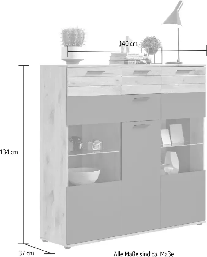 INOSIGN Highboard Riga Breedte 40 cm - Foto 2