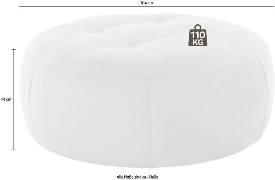 INOSIGN Hocker Lounis Ronde hocker in 2 afmetingen "soft clean" voor het gemakkelijk reinigen met water - Foto 5